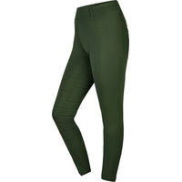 Produktbild von Equinate Damen Reitleggings Myla Vollbesatz mit Handytasche und Gürtelschlaufen Grün aus recyceltem Material
