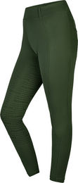 Produktbild von Equinate Damen Reitleggings Myla Vollbesatz mit Handytasche und Gürtelschlaufen Grün Größe 42