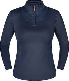 Produktbild von Equinate Damen Reitshirt Glide Funktionsshirt Langarm Blau XL aus recyceltem Polyester