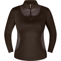 Produktbild von Equinate Damen Reitshirt Glide Funktionsshirt Langarm Braun XS aus recyceltem Polyester