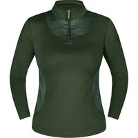 Produktbild von Equinate Damen Reitshirt Glide Funktionsshirt Langarm Grün XXL aus recyceltem Polyester