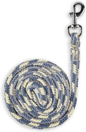 Equinate Führstrick und Anbindestrick Olivia für Pferde mit Karabinerhaken Blau-Silber – Bild 1 von 1