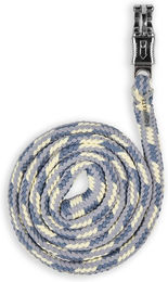 Equinate Führstrick und Anbindestrick Olivia mit Panikhaken Blau-Silber für Pferde – Bild 1 von 1