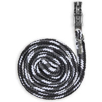 Produktbild von Equinate Führstrick und Anbindestrick Olivia mit Panikhaken Grau-Schwarz