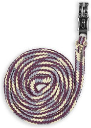 Equinate Führstrick und Anbindestrick Olivia mit Panikhaken Silber-Weinrot – Bild 1 von 1