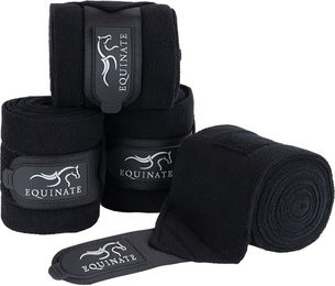 Equinate Harmony Fleece-Gamaschen für Warmblut Pferde Schwarz – Bild 1 von 6