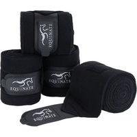 Produktbild von Equinate Harmony Fleecebandagen Gamaschen für Ponys in Schwarz