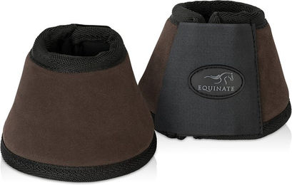 Equinate Hufglocken Fargo mit Wildleder überzogen XL Braun 2er Set – Bild 1 von 4