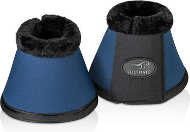 Equinate Hufglocken Furlyn aus Neopren mit synthetischem Lammfell Blau Größe M – Bild 1 von 8