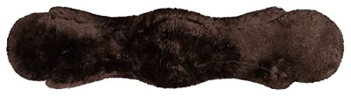 Equinate Kurzgurt Luke anatomisch mit echtem Lammfell Braun 80cm – Bild 1 von 7