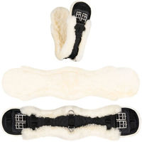 Produktbild von Equinate Kurzgurt Luke anatomisch mit echtem Lammfell Natur 60cm - 60 cm