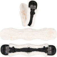 Produktbild von Equinate Kurzgurt Luke anatomisch mit synthetischem Lammfell Natur 60cm - 60 cm