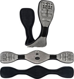 Produktbild von Equinate Kurzgurt Santiago aus Wildleder Grau 80cm