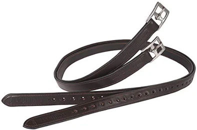 Equinate Leder Steigbügelriemen Superior mit Edelstahlschnallen Braun 140 – Bild 1 von 2