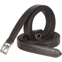Produktbild von Equinate Leder Steigbügelriemen Superior mit Edelstahlschnallen Braun 160 cm