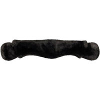 Produktbild von Equinate Mondgurt anatomisch mit synthetischem Lammfell schwarz 80 cm - 80 cm