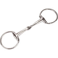Produktbild von Equinate Olivenkopfgebiss aus Edelstahl 16mm einfach gebrochen 12,5cm