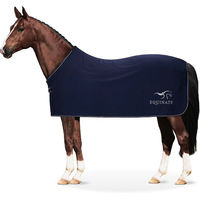Produktbild von Equinate Pferdedecke Orlando Abschwitzdecke aus Fleece mit Widerristpolster Navy 145cm - 1 Stk.