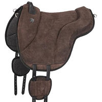 Produktbild von Equinate Reitpad California Bareback Pad für Ponys aus Wildleder Braun