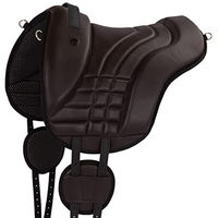 Produktbild von Equinate Reitpad Stella Bareback Pad aus Kunstleder Braun für Ponys
