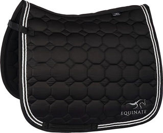 Equinate Satin Schabracke Madison Dressur Pony Schwarz – Bild 1 von 3