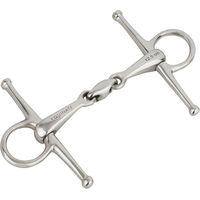 Produktbild von Equinate Schenkeltrense aus Edelstahl doppelt gebrochen 16mm 14,5cm