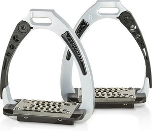 Equinate Sicherheitssteigbügel Velocity aus Aluminium mit Gelenkarm 12cm Silber – Bild 1 von 1