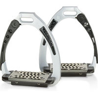 Produktbild von Equinate Sicherheitssteigbügel Velocity aus Aluminium mit Gelenkarm 12cm Silber
