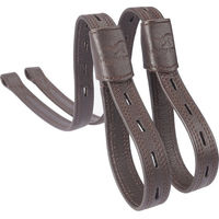 Produktbild von Equinate Slimline Mono Steigbügelriemen aus Leder Braun 60 cm