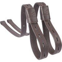 Produktbild von Equinate Slimline Mono Steigbügelriemen aus Leder mit Nylonkern in Braun