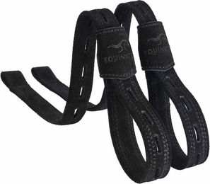 Produktbild von Equinate Slimline Mono Steigbügelriemen Columbia aus Wildleder Schwarz 60 cm - 60 cm