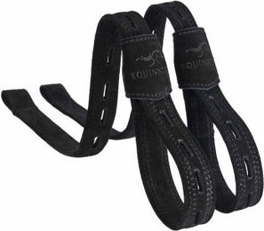 Equinate Slimline Mono Steigbügelriemen Columbia aus Wildleder Schwarz 80 cm - 80 cm – Bild 1 von 2