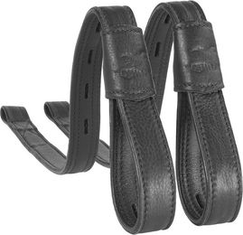 Equinate Slimline Mono Steigbügelriemen Ghost aus Leder Schwarz 80 cm – Bild 1 von 1