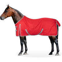 Produktbild von Equinate Springfield Regendecke für Pferde wasserdicht mit Fleeceinnenfutter Rot 145cm - 1 Stk.
