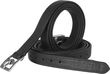Equinate Steigbügelriemen Competition aus Leder Schwarz 150 cm - 1,5 m – Bild 1 von 3
