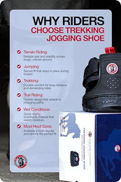 Equine Fusion Trekking Hufschuh für Pferde aus Gummi 13 cm Schwarz – Bild 1 von 13