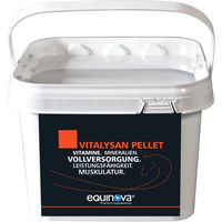 Produktbild von equinova Vitalysan Pellet Mineralfutter und Nahrungsergänzung für Pferde zur Unterstützung von Verdauung und Muskelaufbau 1000g