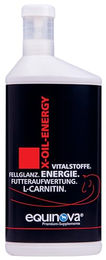 Equinova X-Oil Energy Haut-Fell-Supplement für Pferde 1 l - 1 l – Bild 1 von 5