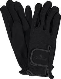Produktbild von Equipage Action Stretch Reithandschuhe aus Leder Schwarz Unisex Größe S
