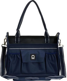 Equipage Adona Putztasche aus Polyester in Blau und Silber – Bild 1 von 1