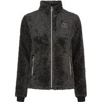 Produktbild von Equipage Cardigan Fleece für Damen aus Polyester in Schwarz und Grau Größe XXL