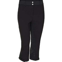 Produktbild von Equipage Damen Reithose Clash gefüttert Schwarz mit Silikon Vollbesatz Größe L