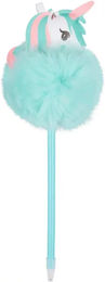 Produktbild von Equipage Einhorn Pompon Stift für Kinder in Blau und Türkis