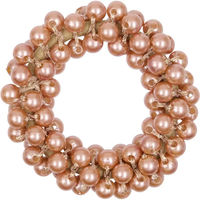 Produktbild von Equipage Haargummi mit Perlen für Frauen in Beige und Rosa