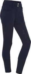 Produktbild von Equipage Janet Reithose Damen Full Grip Winter Blau Nylon Größe 36