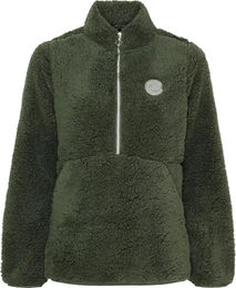 Produktbild von Equipage Joelle Fleece 1/2 Zip Damen Pullover Grün 4XL