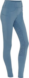 Produktbild von Equipage Kalea Reitleggings Damen mit Full Grip Silikon in Blau Größe L