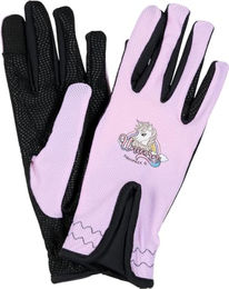Equipage Kinder Reithandschuhe Mona Ballerina Rosa mit Einhornmotiv Größe 8-10 – Bild 1 von 5