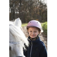 Produktbild von Equipage Kinder Reithelm Vilma rosa pink Größe XS 48-52cm