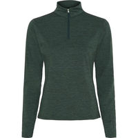 Produktbild von Equipage Kolyma Reitshirt Damen Winter Reitpolo mit 1/2 Reißverschluss Grün 4XL